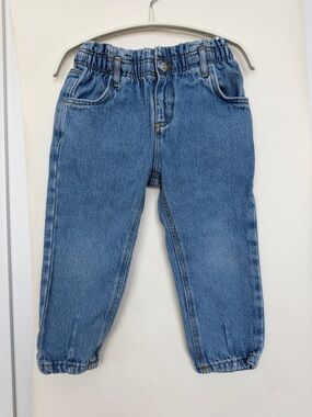 Zara Kids Light Blue Elastic Waist Denim Jeans